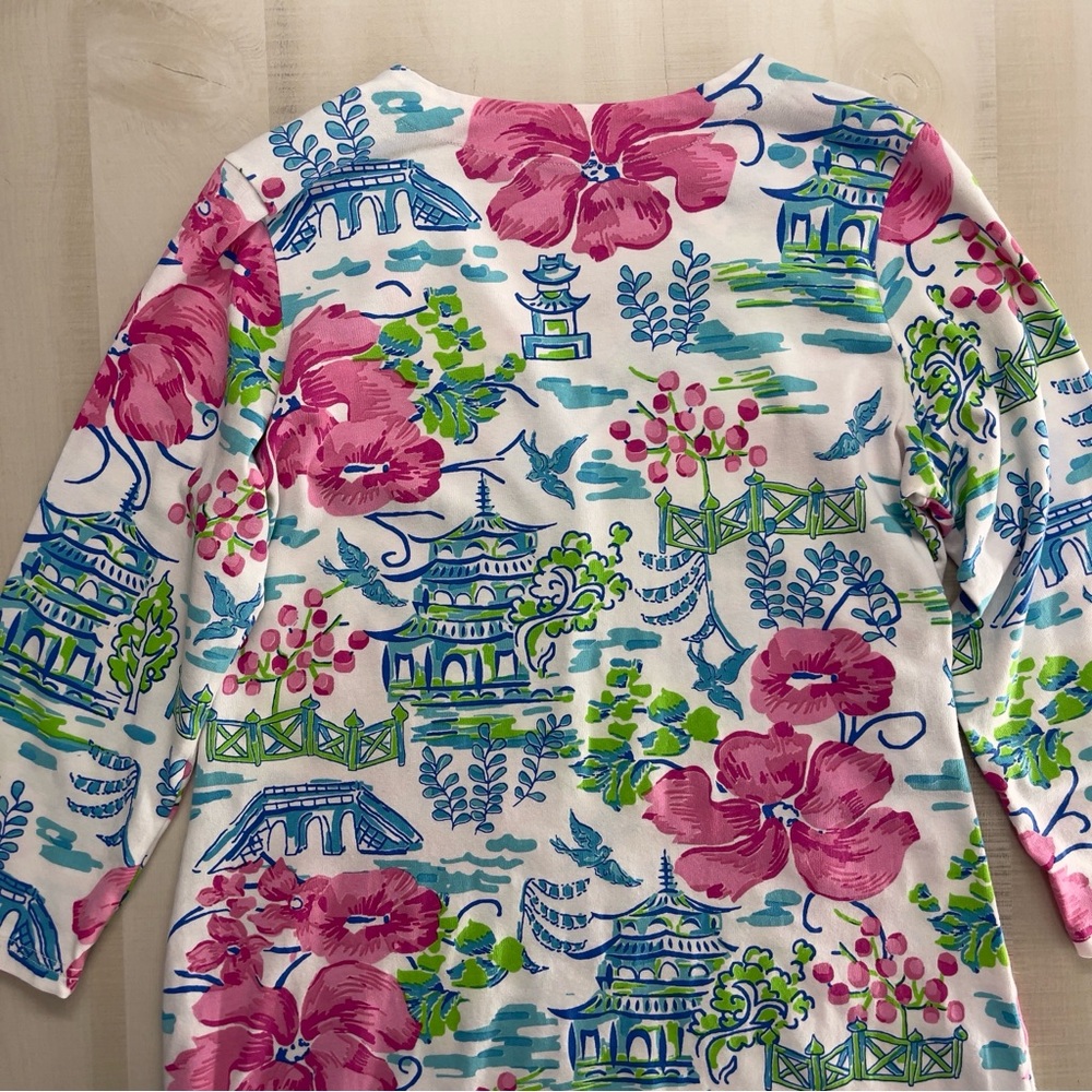 BARBARA GERWIT by Tabitha printed summer dress preppy soft thin casual L - Picture 5 of 8
